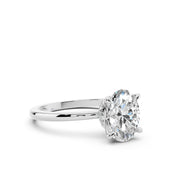 925 Sterling Silver Oval Solitaire Ring