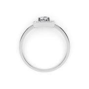 925 Silver White Stone Halo Ring – By Myra 925 Sterling Silver Jewellery