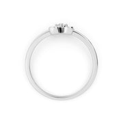 925 Silver White Sparkle Floral Ring – By Myra 925 Sterling Silver Jewellery