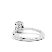 925 Sterling Silver Oval Solitaire Ring