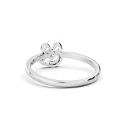 925 Silver White Sparkle Floral Ring – By Myra 925 Sterling Silver Jewellery