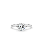 925 Sterling Silver Round Solitaire Ring
