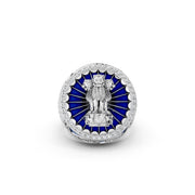 925 Sterling Silver Ashoka Lion Capital Statement Ring