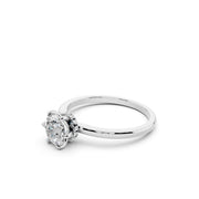 925 Sterling Silver Round Solitaire Ring