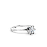 925 Sterling Silver Round Solitaire Ring