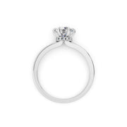 925 Sterling Silver Round Solitaire Ring