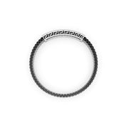 Greek Pattern 925 Silver Elastic Bracelet