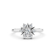 925 Silver Starburst Ring