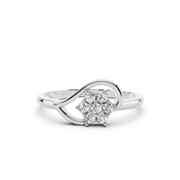 925 Silver Infinity Floral Ring – By Myra 925 Sterling Silver Jewellery