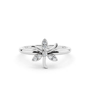 925 Silver Leaf Elegance Ring – By Myra 925 Sterling Silver Jewellery
