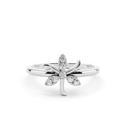 925 Silver Leaf Elegance Ring – By Myra 925 Sterling Silver Jewellery