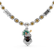 Shreenathji Divine Pendant Chain in 925 Sterling Silver | Premium Peacock Crown Design